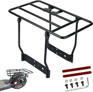 E Scooter Gepäckträge Hinten Rack Kompatibel mit Xiaomi M365/Pro/Pro2/1S Essential Elektroroller Verdickter Stahl solide hinten Rack Lagerung Rack leicht zu installieren Elektroroller Zubehör