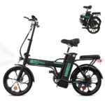 ELEKGO E Bike 16 Zoll Klappfahrrad 36V 8.4Ah Batterie Pendlerfahrrad, 250W Motor Stadtfahrrad, bis zu 35-70 KM Elektrofahrrad für Erwachsene