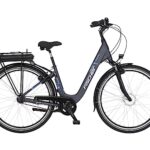 FISCHER E-Bike City, CITA ECU 1401 Elektrofahrrad für Damen und Herren, RH 44 cm, Frontmotor 32 Nm, 36 V Akku, anthrazit matt, 28 Zoll
