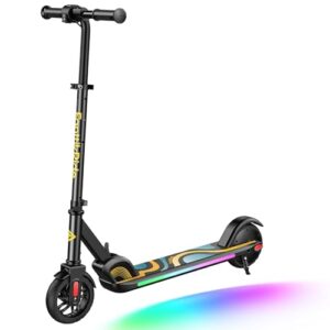 FanttikRide C9 Pro E Scooter Kinder von 120-160CM, Bunte Regenbogenlichter E Roller für Jungen und Mädchen, Höhenverstellbar, Faltbar Elektroroller 8/12,8/16 km/h, 8 KM Reichweite, LED-Anzeige