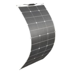 100W Solarpanel 18V Flexibel Solarmodul Monokristallin Solarladegerät für netzunabhängiges System/Inselanlage/Tragbares Kraftwerk/Akku/Boot/Auto/Dach/Camping im Freien/Aufladen/Garten