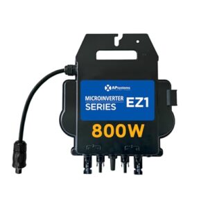 APsystems EZ1-M 800W Mikrowechselrichter mit WLAN & Bluetooth auf 600Watt gedrosselt, PV VDE Zertifiziert, Plug & Play Wechselrichter ideal für Balkonkraftwerk