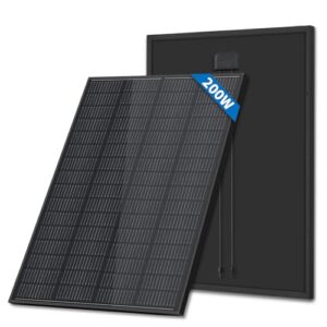 FIREFLY ENERGY Solarmodul 200w, Monokristallin Photovoltaik 200 watt Solarpanel für Wohnmobil, Balkonanlage, Gartenhäuse, Boot