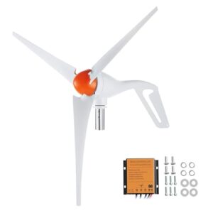 VEVOR 500 W Windkraftanlage 12 V Windgenerator 3-Blatt-Windkraftgenerator mit MPPT-Regler einstellbare Windrichtung und 2,5 m/s Startwindgeschwindigkeit geeignet für Zuhause Bauernhof Wohnmobile Boote