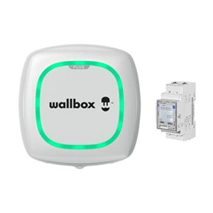 Wallbox Pulsar Plus Solar-Ladepaket - Elektrofahrzeug-Ladegerät (7,4 kW, 5 Meter, Typ 2, WiFi, Bluetooth, OCPP, Innen-/Außenbereich) Weiß + Power Boost, einphasig