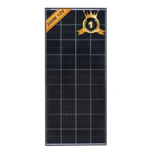 enjoysolar® Monokristallines Solarmodul Solarpanel mit PERC Zellentechnik schwarzes Rahmen Version (200W)