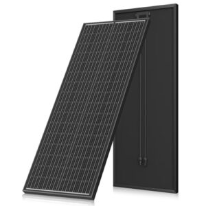150W 12V Monokristallines Solarpanel, 150W Solarmodul Ideal zum Aufladen von 12V Batterien, für Wohnmobil, Garten, Camper, Boot und Dach des Hauses(Schwarz)