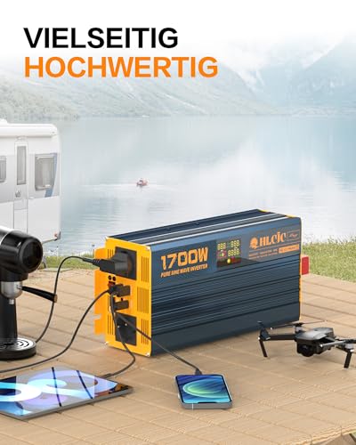 1700W Sinus Wechselrichter 12V auf 230V – Bild 2