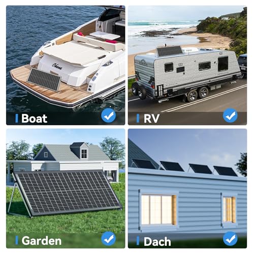 120W Bifaziales Solarpanel Monokristallin für 12V Batterie – Bild 7