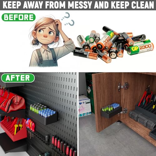 Batterie Aufbewahrung Box für AA/AAA – Bild 3