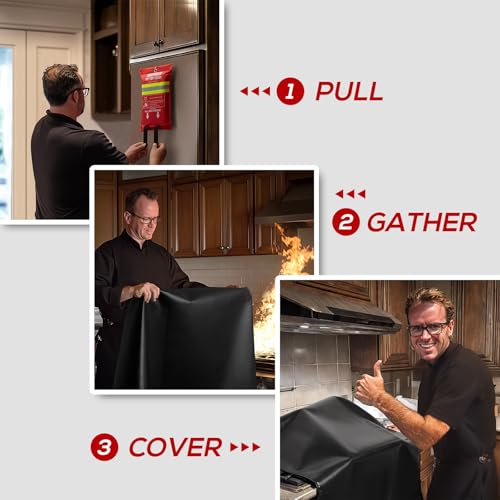 Feuerlöschdecke 150x200cm, Profi Brandschutz – Bild 2