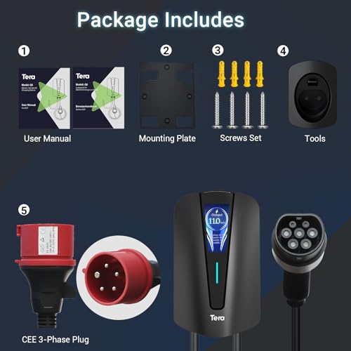Tera 11kW Wallbox Typ 2 mit Kabel – Bild 5