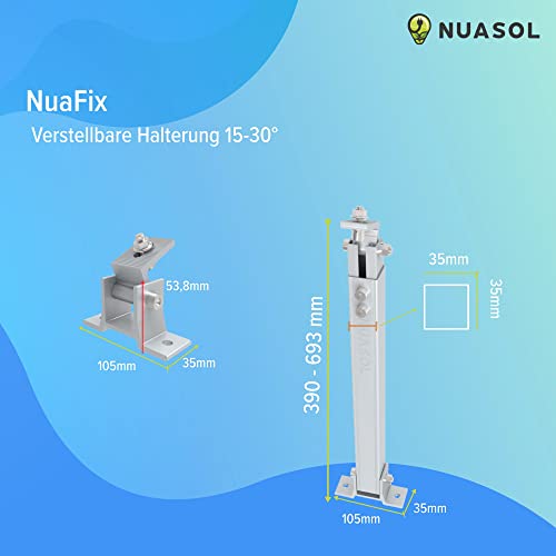 NuaSol Aufständerung 15-30° Balkonkraftwerk – Bild 3