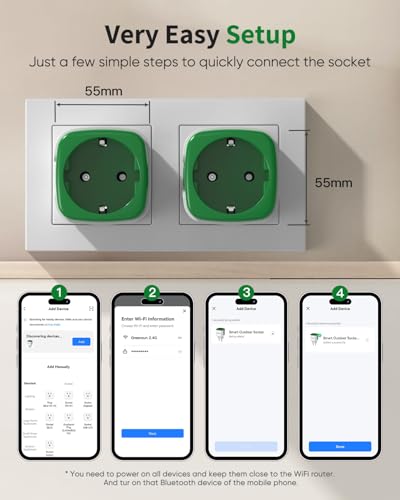 GreenSun WLAN Smart Steckdose 2er, Alexa & Google – Bild 4