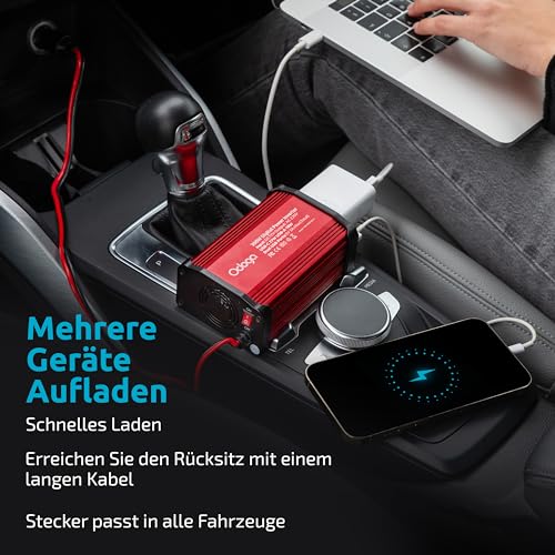 Odoga 12V auf 230V Wechselrichter 300W – Bild 2