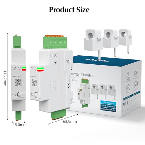 eMylo 3-Phasen WLAN Stromzähler 120A Tuya – Bild 2