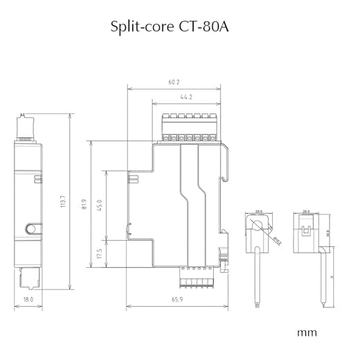 eMylo 3-Phasen WLAN Stromzähler 120A Tuya – Bild 3