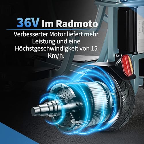 Freejoyer E-Mobil Klappbar Blau – Bild 2