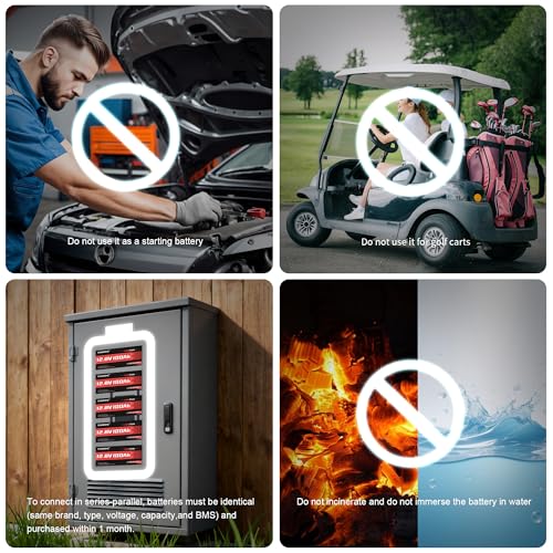 Dumfume 12V 300Ah LiFePO4 Batterie – Bild 3