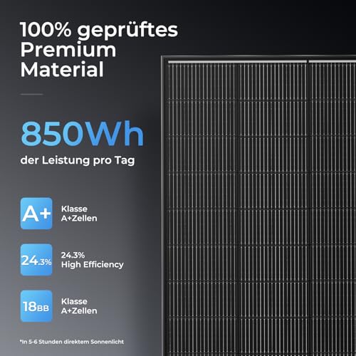 WERCHTAY 170W Solarpanel, Full Black – Bild 2