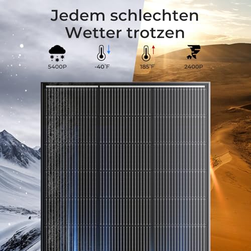 WERCHTAY 170W Solarpanel, Full Black – Bild 6