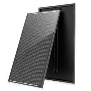 Solarpanel 200W, 12V PV Modul, SMBB Technologie, Hohe Effizienz Monocrystalline Solarmodul, Full Black Aluminium Frame Solar Panel, Ideal for Balcony Power Plant, Motorhome, Boat (200W)