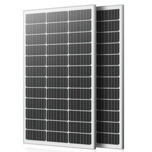 Solarpanel 240W, 12V PV Modul, SMBB Technologie, Hohe Effizienz Monocrystalline Solarmodul, Full Black Aluminium Frame Solar Panel, Ideal for Balcony Power Plant, Motorhome, Boat (120W*2)