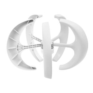 KANBCNG 24V Windturbinengenerator Windgenerator für Hause Laterne Vertikale Windturbine 5 Flügel Turbine Generator Wird Windkraft-Bausatz Windkraftgenerator mit Controller Windkraftanlage