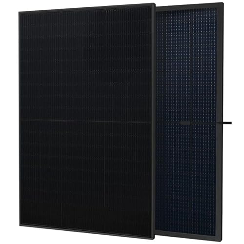 Kleines Kraftwerk 450 W Solarmodul SunPro 210R TOPCon | Bifazial, Glas-Glas, Full Black | Hochleistungs-PV Modul für Balkonkraftwerk, Photovoltaik Anlage, Boot & Off-Grid | Solarpanel 450Wp