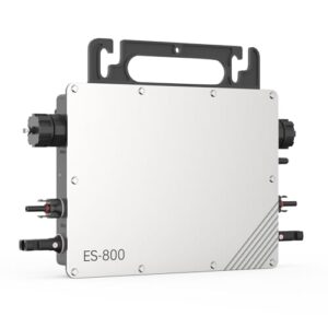 Mikro-Wechselrichter 800W, Solar Wechselrichter MPPT Mikro-Solar-Netzeinspeise, Plug and Play Home Einfache Installation AC Cable WiFi Überwachung mit APP IP67 Wasserdicht