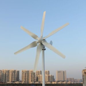 800 W Wind Turbine Generator 12 V 24 V 48V, 6-Blade Horizontal Wind Turbine with MPPT Charge Controller for Home (48, Volt)