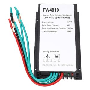 BuyWeek Windturbinen Laderegler, 1000W 48V MPPT Windgenerator Controller IP67 Wasserdicht Windkraftanlage Laderegler