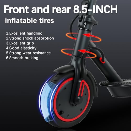 E-Scooter 8.5" Luftreifen, 30km, Straßenzulassung – Bild 2
