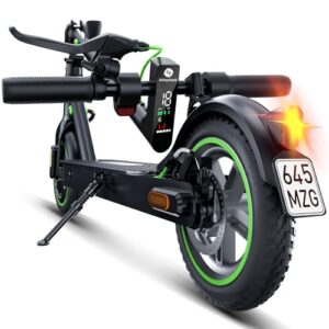 E-Scooter mit Straßenzulassung, 8,5 Zoll Elektroroller Max 30KM Reichweite, App, LED-Anzeige, E Roller bis 120kg Tragkraft, Faltbarer Elektroscooter Erwachsene für Pendlerverkehr