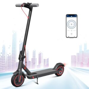 E Scooter mit Straßenzulassung，36V 10.4Ah Batterie und 350W Motor Zusammenklappbarer Elektroroller, Reichweite 35KM, Geschwindigkeit bis zu 20KM/H, 8.5" Reifen Belastung 120KG, APP Steuerung