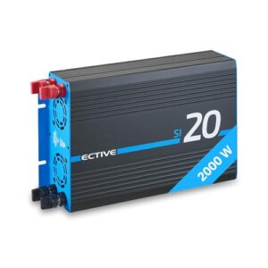 ECTIVE - Wechselrichter 12V auf 230V SI20-2000W Reine Sinuswelle - Offgrid-Spannungswandler DC/AC Strom mit USB, Überlast- & Überhitzungsschutz - Inverter Stromwandler für Haushaltsgeräte & Camping