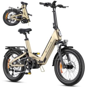 ENGWE E Bike mit APP&IoT, Ebike 48V 15Ah Akku bis 160km, Drehmomentsensor & hydraulische Bremsen, 20 * 3.0 Reifen, 2 Stunden aufgeladen (Gelb)