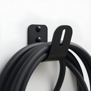 EVify Typ 2 Wandhalterung, Ladekabel Halterung • Stabile Wallbox Kabelhalterung mit glatten Kanten, inkl. Montagezubehör