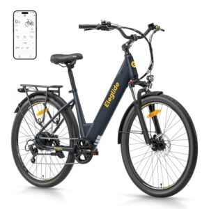 Eleglide T2 E Bike, 27,5" Trekkingrad E-Bike Herren Damen mit Hydraulische Scheibenbremsen, 36V 13Ah Akku,100km Reichweite, Elektrofahrrad mit 7-Gang-Getriebe, Pedelec Citybike EBike für Erwachsene