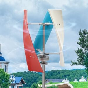 EurHomePlus Windkraftanlagen 400W Vertikale Windturbine, 12V Dreiphasiger Vertikale Windgenerator Windturbine Windkraftanlage Regler Windrad