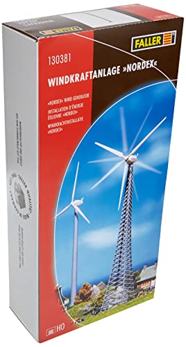 FALLER 130381 - Windkraftanlage „Nordex“, Medium, Grau Oder Silber
