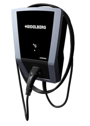 HEIDELBERG Amperfied Wallbox mit FI-Schutzschalter und App-Steuerung. 11 kW Ladeleistung. §14 a-konform. Inkl. 7,5 m Ladekabel. Bis zu 5 Jahre Garantie. Smarte Ladestation Connect.Home