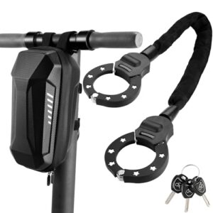 Handschellenschloss, 8mm Fahrradschlossmit Schlüssel, Hochsicherheits-Schlösse, 93cm Hochsicherheits-Schlösser, mit 3L Wasserdichte Tasch, für Fahrräder