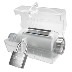 Heizkörperthermostat Schutzabdeckung mit Schloss Upgrade,Thermostat Sensoren, Universelle Intelligente Heizkörperregler-Schutzbox, mehr Platz, zusätzliche Clips, für AVM FRITZ, Honeywell Home, Danfoss