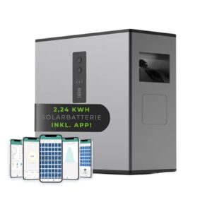 Hoymiles MS-A2 Mikro-Speicher 2240Wh Solarspeicher Balkonkraftwerk PV Batterie I LFP-Batterie mit Notstromversorgung & IP65 Wetterschutz I Geprüfte Qualität
