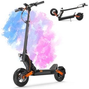 JOYOR S5 E Scooter mit Straßenzulassung, Reichweite 35–50km, 48V13AH-Batterie, Stoßdämpfung der Vorder- und Hinterradaufhängung, Faltbarer Elektroroller, 10-Zoll-Offroad-Reifen