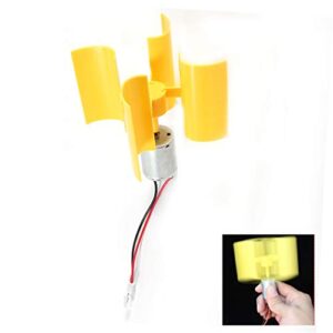 Jadeshay Windräder, Wind Strom Generator Mini Generator, Windkraftanlage Vertikal Windturbinen Bausatz DIY Lehrmodell