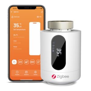 Smart Heizkörperthermostat LincoSoft Thermostat Heizung Smart mit App-Streuerung, Energie sparen, Zeitplan, Zigbee Thermostat kompatibel mit Alexa, Google Home, benötigt Zigbee einfache Installation