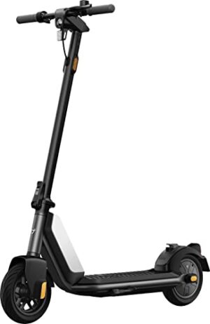 Niu KQi1 Pro E-Scooter mit Deutscher Straßenzulassung (max. 20km/h, bis zu 25km Reichweite, bis zu 14% Steigung, 9" Luftreifen, max. 100kg Belastung, Display & App, klappbar) Weiß
