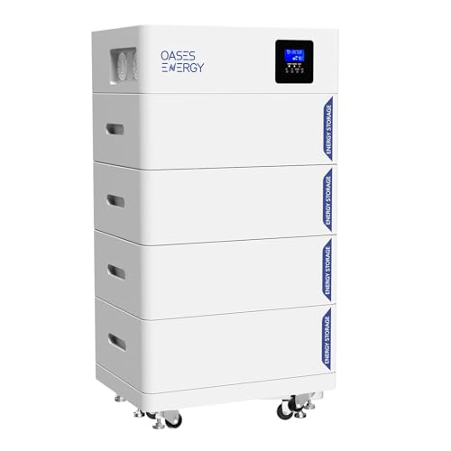 Oasesenergy LiFePO4 48V 400Ah Lithium Batterie mit 5kW Wechselrichter, Stapelbarer Batteriespeicher 20kWh, modulare Erweiterbarkeit, ideal für pv speicher, solarspeicher, solaranlage PV, stromspeicher